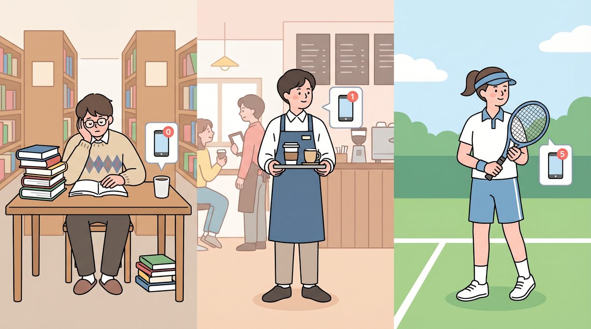 大学生の多忙な日常を表すイラスト